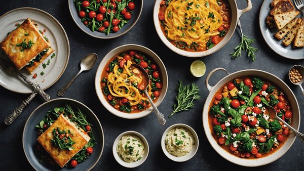 Recettes végétariennes savoureuses pour les repas de fête